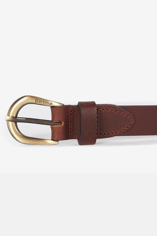 Ladies Allanton Leather Belt - BROWN