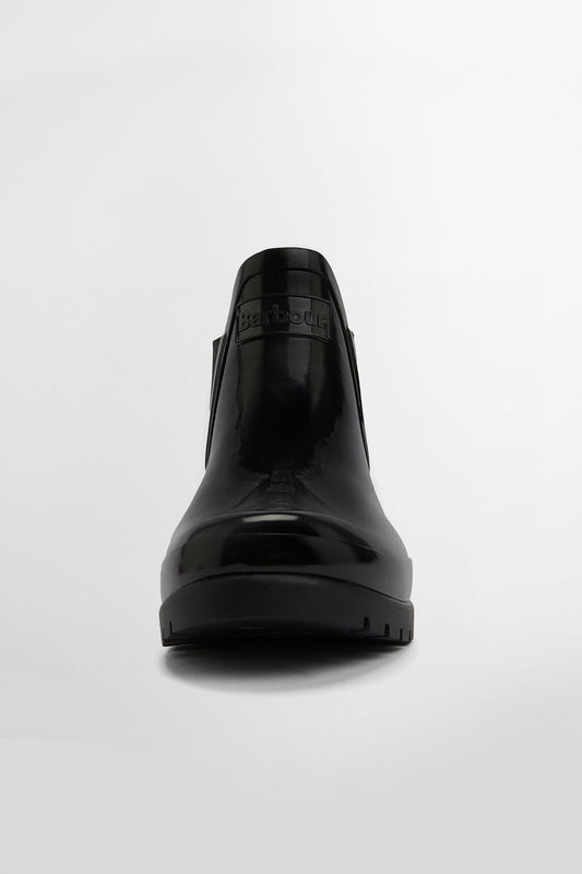 The Edit by Alexa Lou Wedge Ankle Wellingtons - BLACK