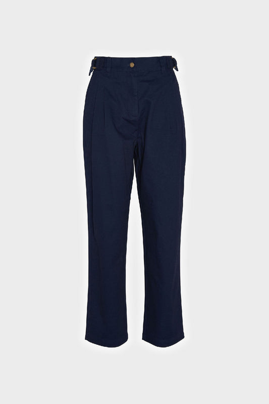 Amber Tapered Trousers - NAVY