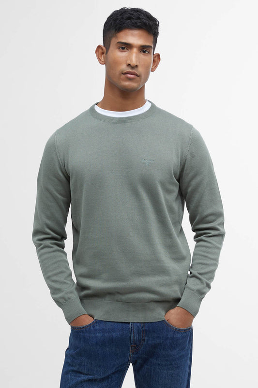 Pima Cotton Crew Neck - AGAVE GREEN