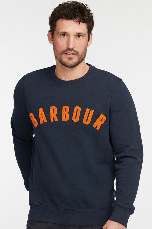 Prep Logo Crew Sweatshirt - NAVY