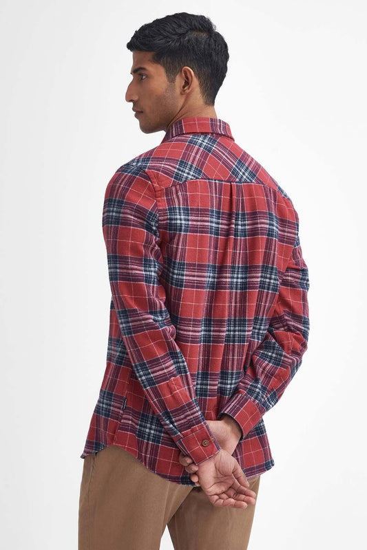 Allenhill Tailored Long Sleeved Shirt - HIGHLAND RED